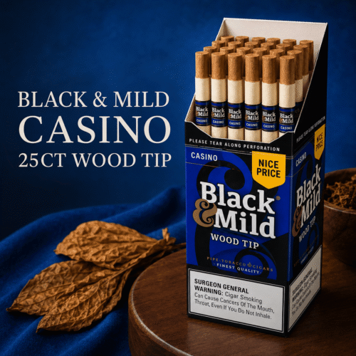 BLACK & MILD 25CT WOOD TIP