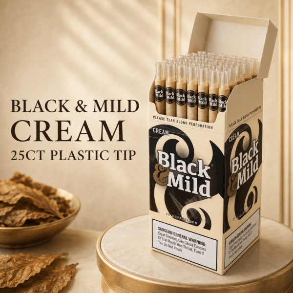 Black and Mild 25ct Cream - poster Black and Mild 25ct Plastic Tip