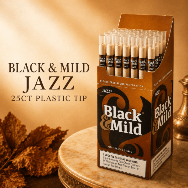 Black and Mild 25ct Jazz - poster Black and Mild 25ct Plastic Tip
